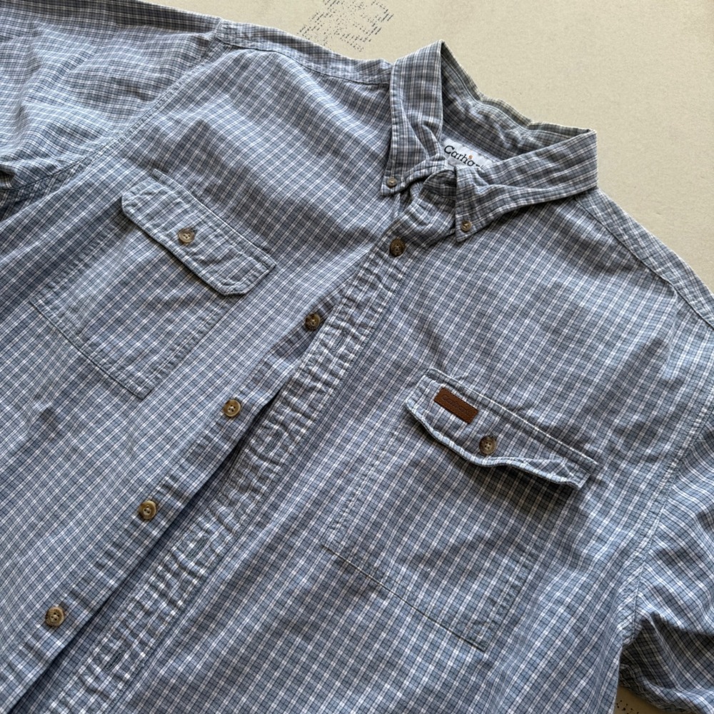 Y2K Carhartt Short Sleeve Button Down Shirt
